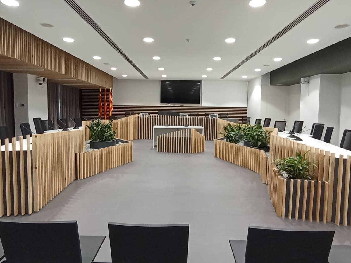 Sala de plenos del Ayuntamiento de Sant Cugat del Vallès