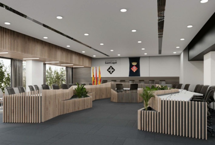Remodelamos la Sala de Plenos del Ayuntamiento de Sant Cugat del Vallés